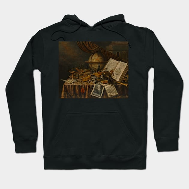 Vanitas Still Life by Edwaert Collier Hoodie by Classic Art Stall